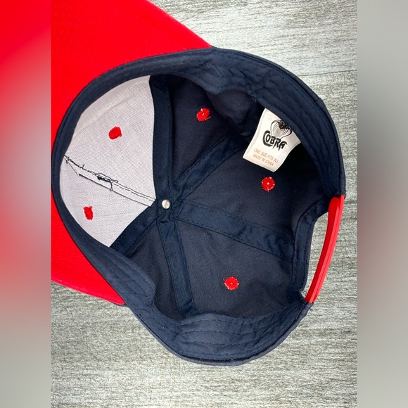 Cobra Chatsworth Ford Georgia Double Snapback Trucker Hat Dad Cap Blue Red OSFA - Picture 10 of 13